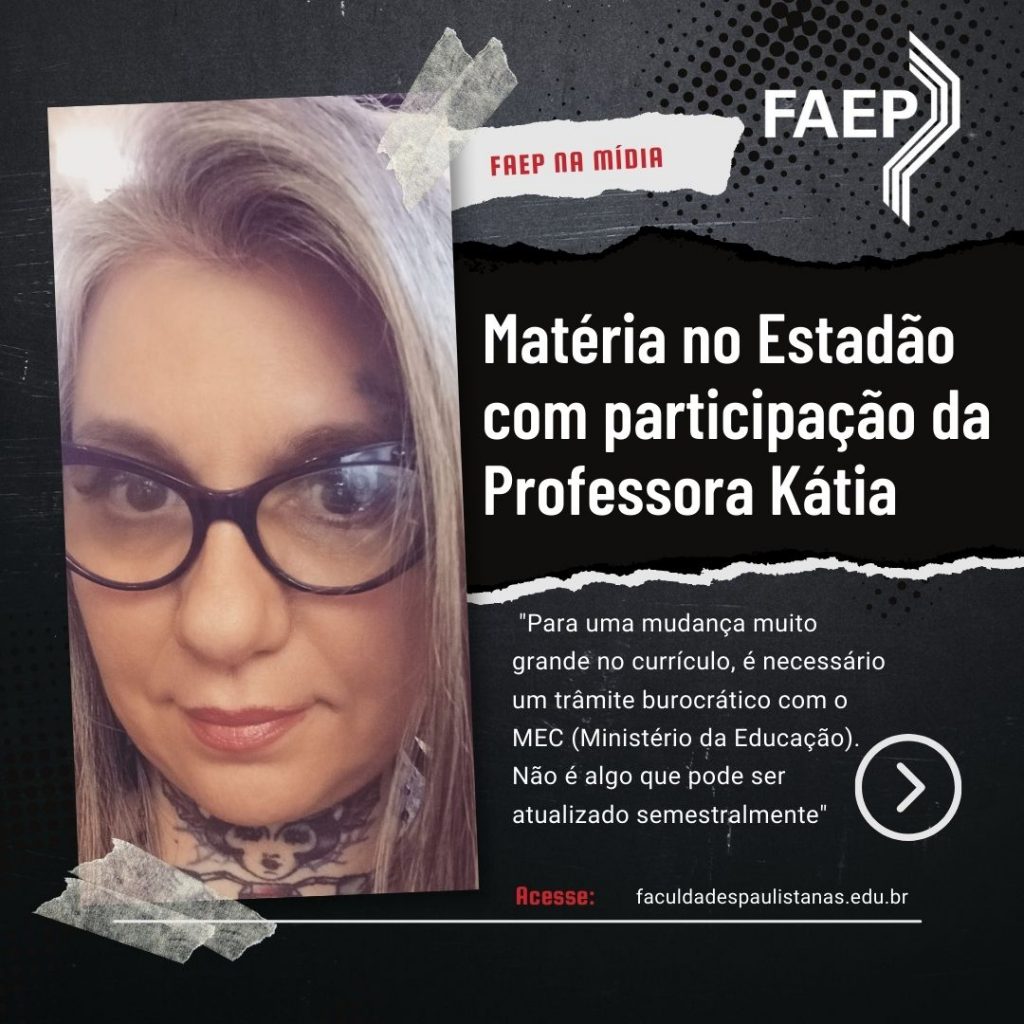 Professora de T.I da FAEP fala ao Estadão sobre o ingresso de alunos em cursos de tecnologia